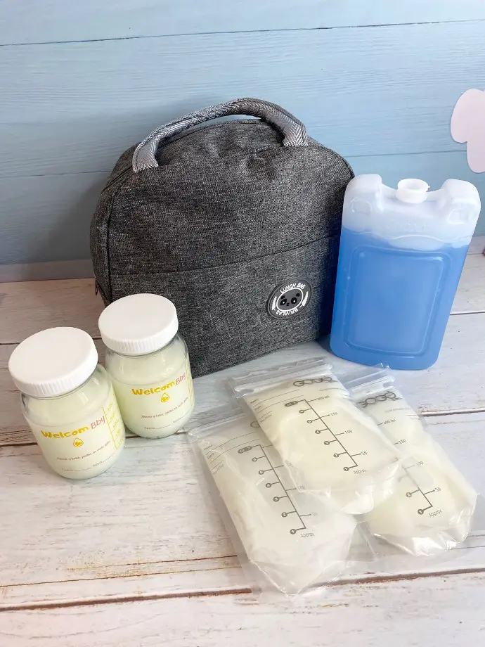 Kit básico de transporte de leche materna con bolsitas